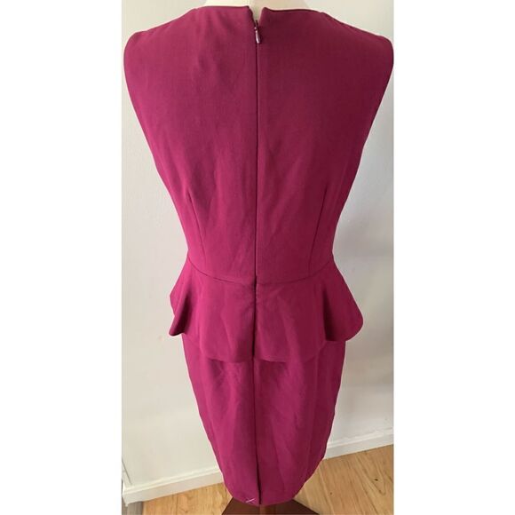 Ann Taylor fusia color dress size 0 stretchy work dress - Picture 3 of 6